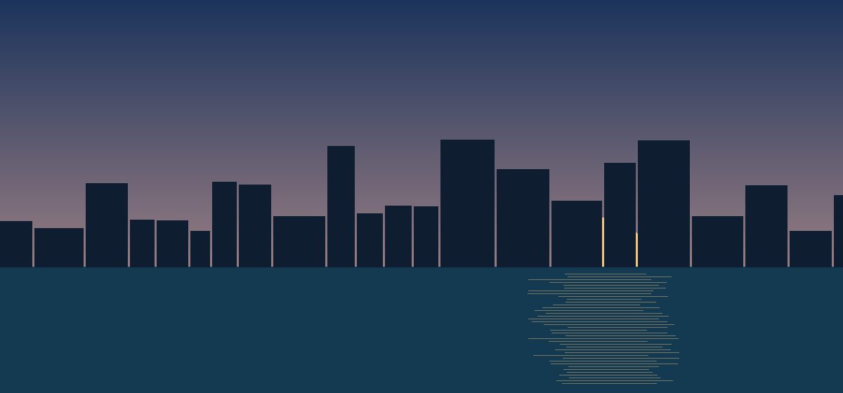 Harbor at dusk